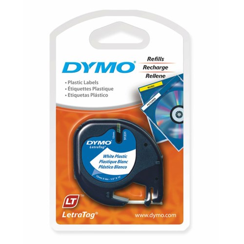 Dymo Letratag Labelling Tape 12mmx4m - Ultra Blue Plastic tape_2